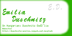 emilia duschnitz business card